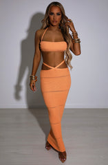 Aubery Maxi Skirt - Orange Babyboo Fashion Premium Exclusive Design