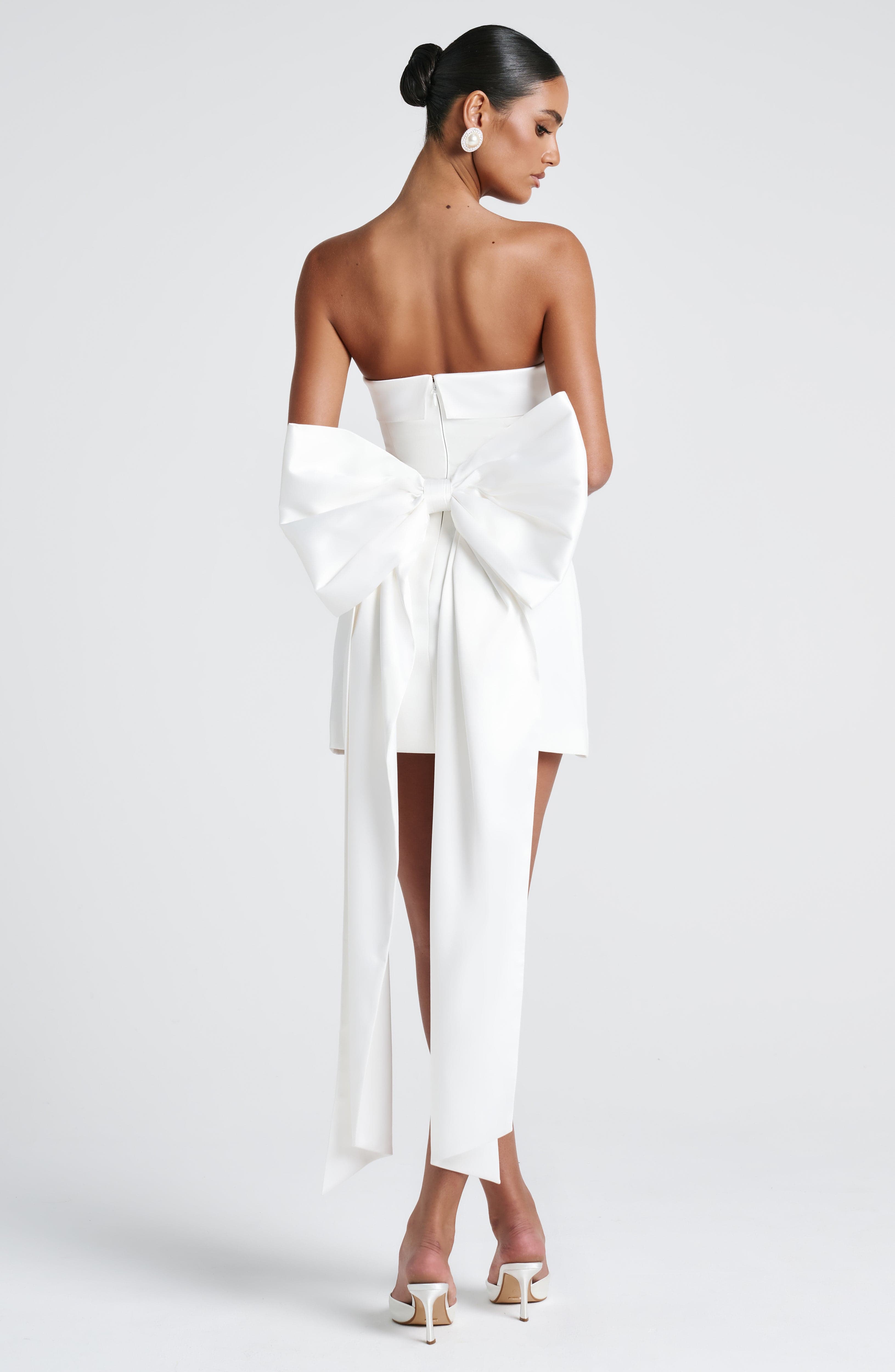 Barbara Mini Dress - Ivory Dress Babyboo Fashion Premium Exclusive Design