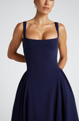 Betty Midi Dress - Navy Dress Babyboo Fashion Premium Exclusive Design