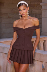 Blakely Top - Plum Brown Tops Babyboo Fashion Premium Exclusive Design