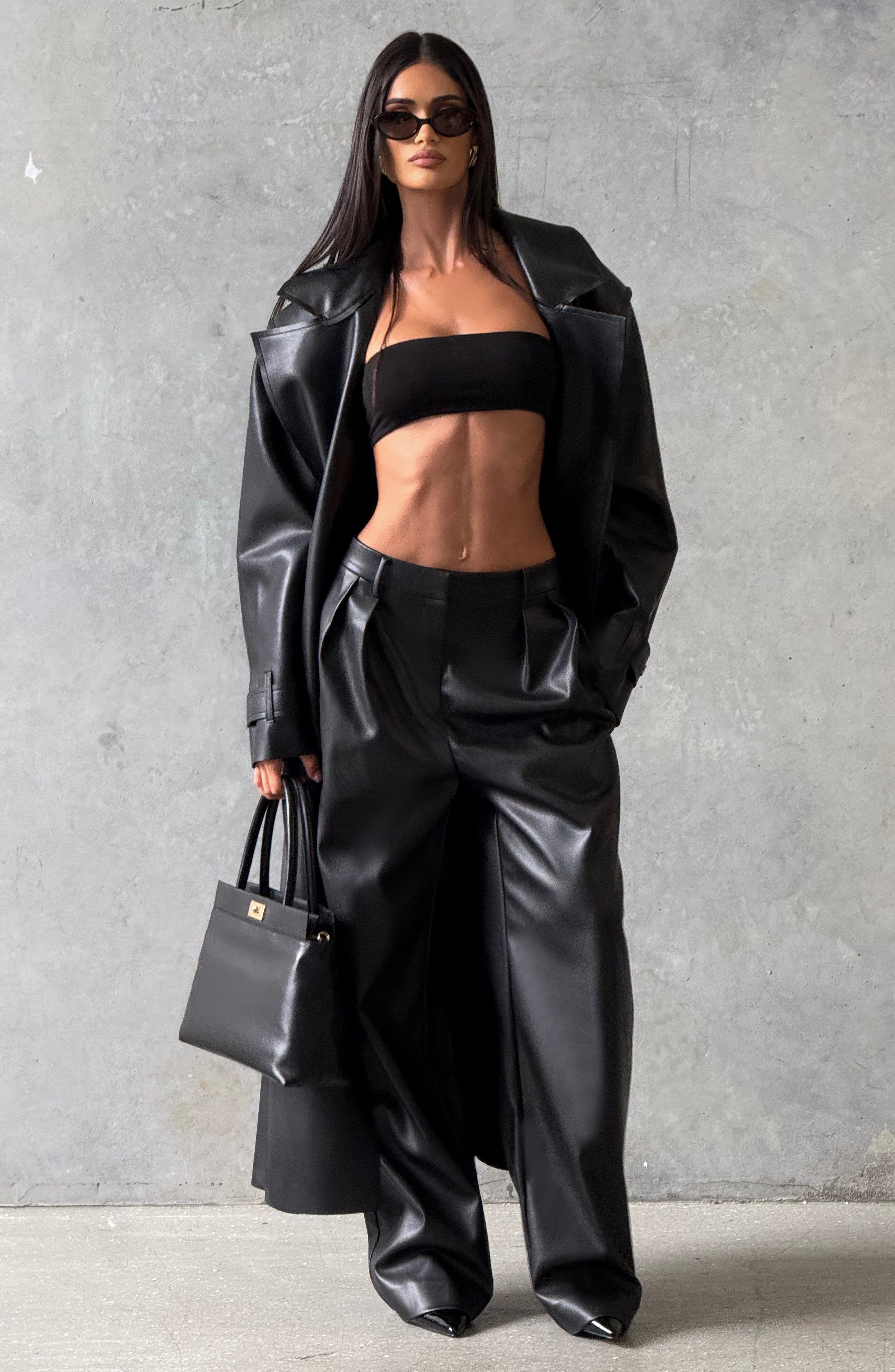 Bridget Trench Coat - Black Jacket Babyboo Fashion Premium Exclusive Design