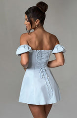 Caitlyn Mini Dress - Blue Dress Babyboo Fashion Premium Exclusive Design