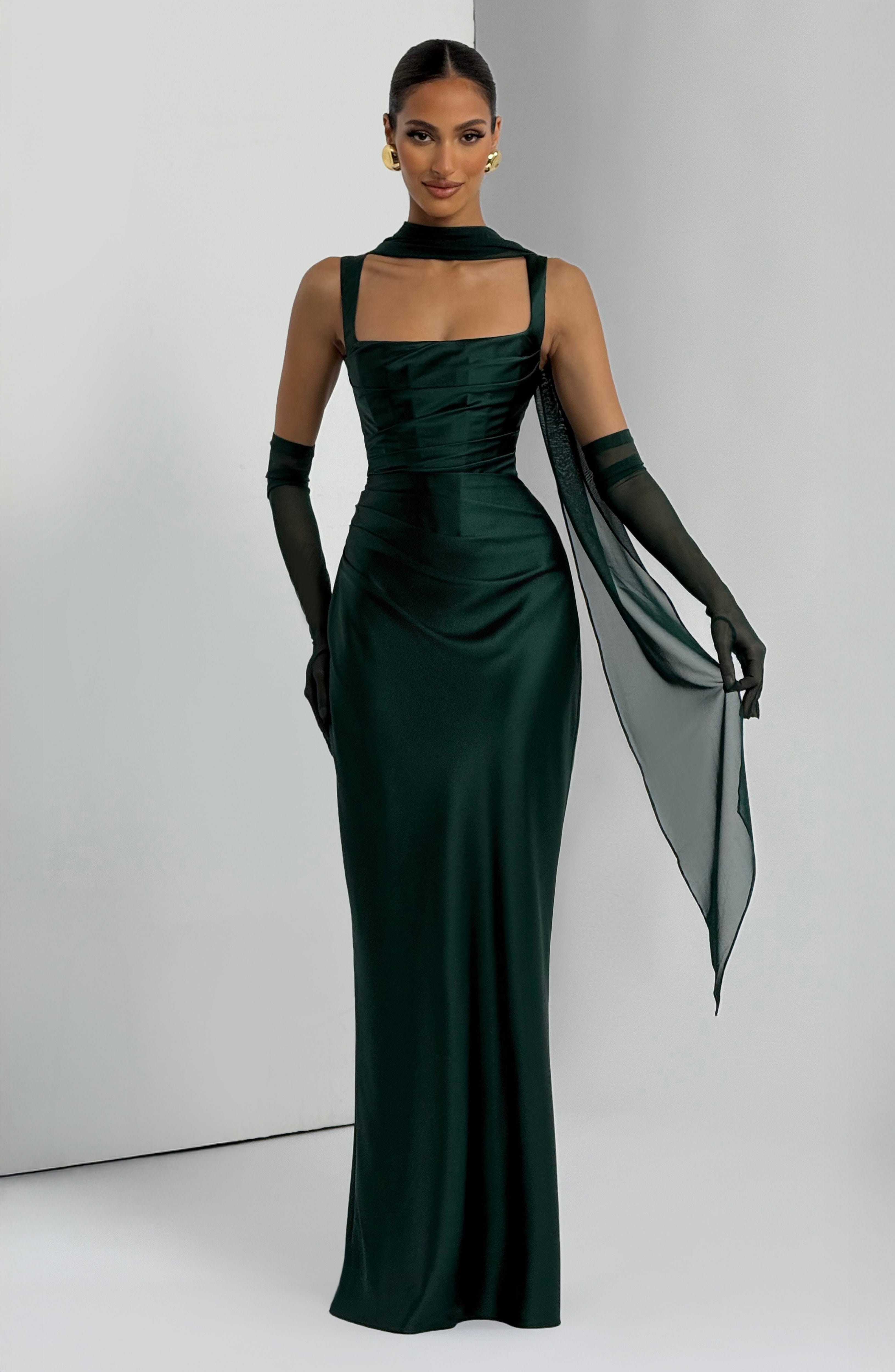 Calanthe Maxi Dress - Emerald Dress Babyboo Fashion Premium Exclusive Design