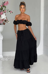Carmen Maxi Skirt - Black Skirt Babyboo Fashion Premium Exclusive Design