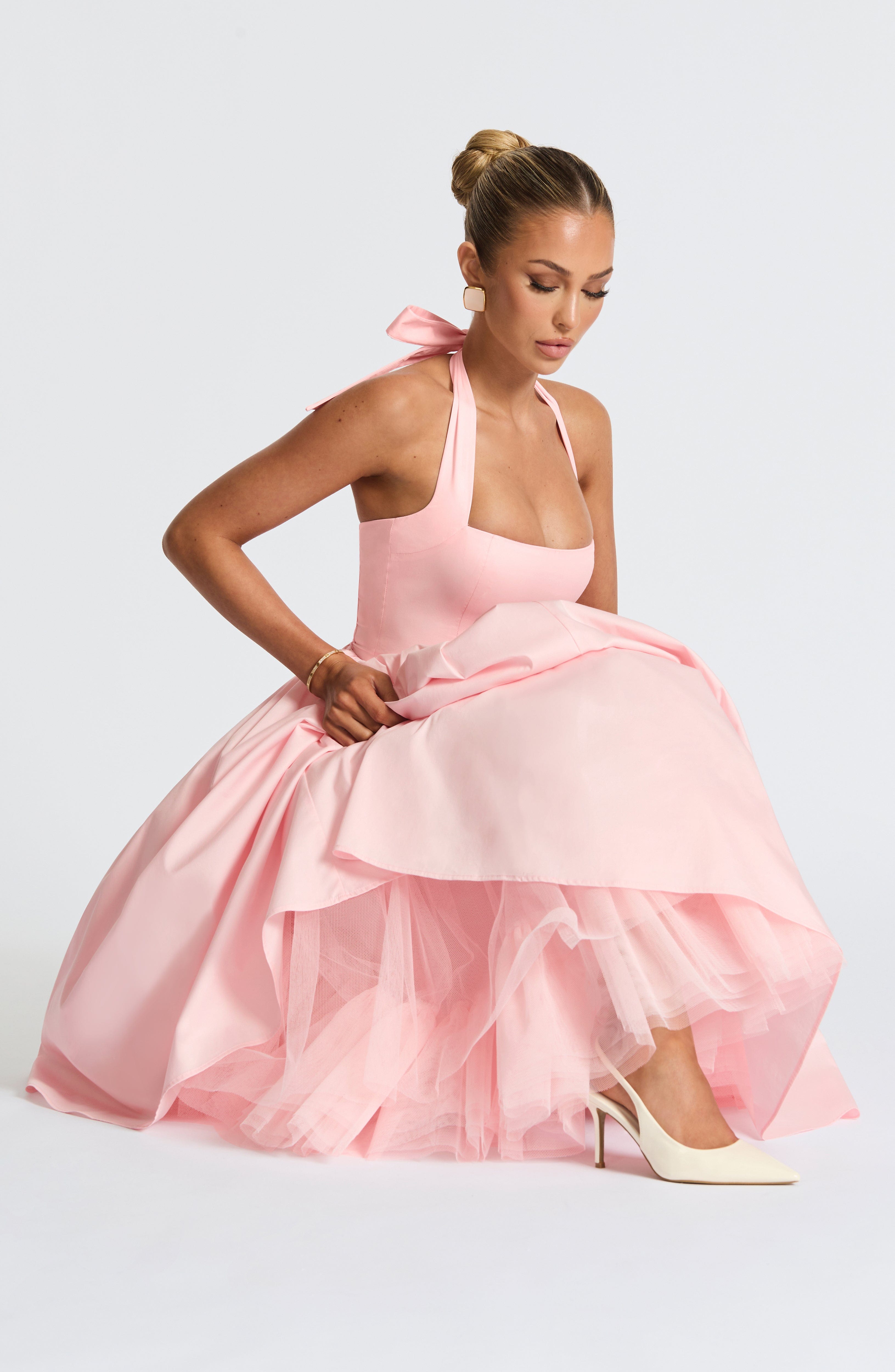 Cressida Midi Dress - Blush Dress Babyboo Fashion Premium Exclusive Design