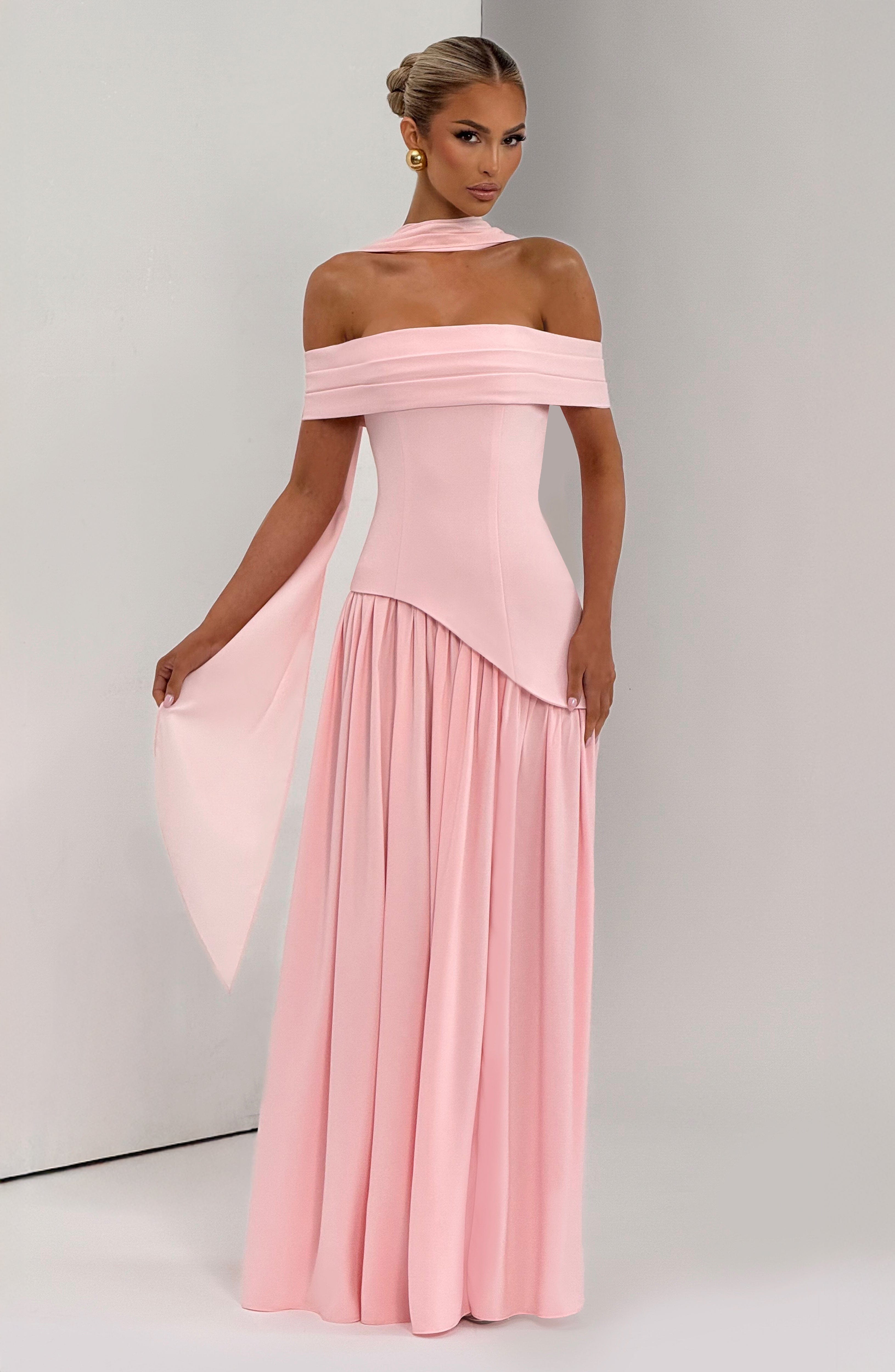 Delilah Maxi Dress - Blush Dress Babyboo Fashion Premium Exclusive Design