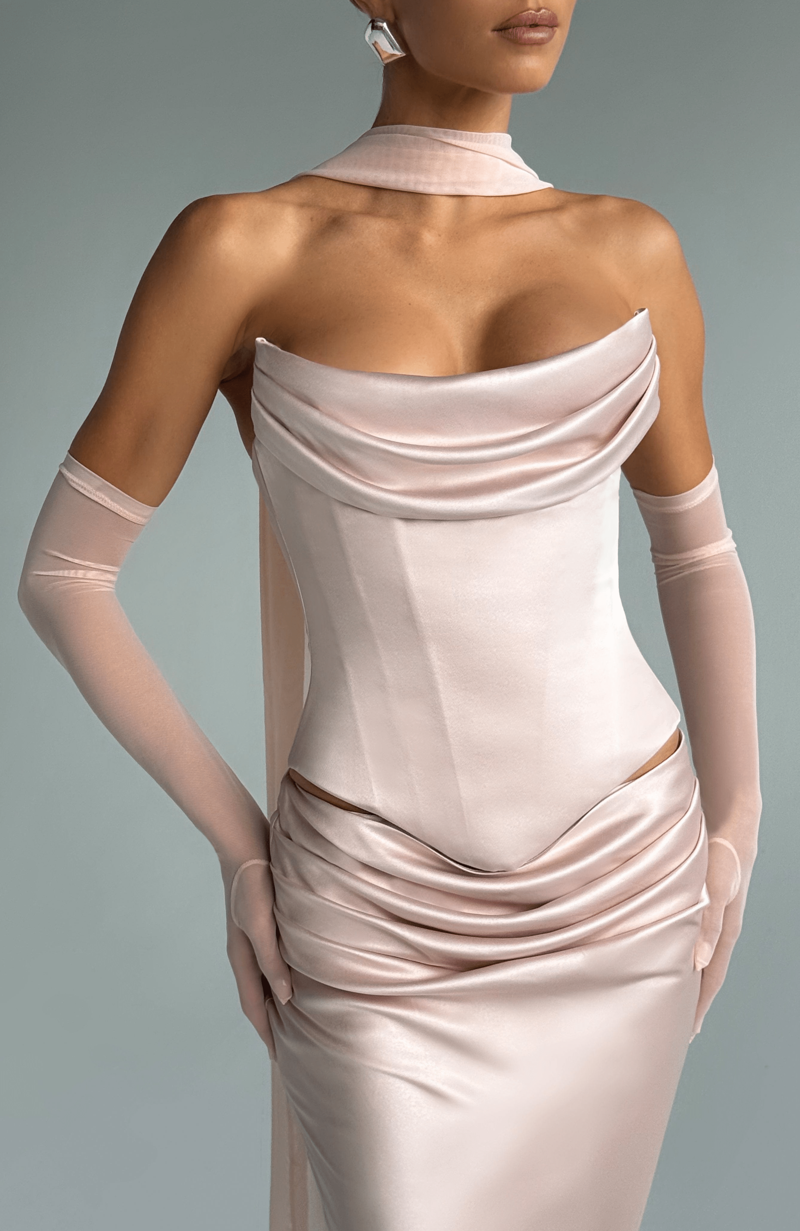 Eli Gloves - Soft Peach Accessories XS/S Babyboo Fashion Premium Exclusive Design