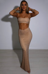 Eloise Maxi Skirt - Bronze Babyboo Fashion Premium Exclusive Design