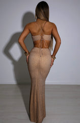 Eloise Maxi Skirt - Bronze Babyboo Fashion Premium Exclusive Design