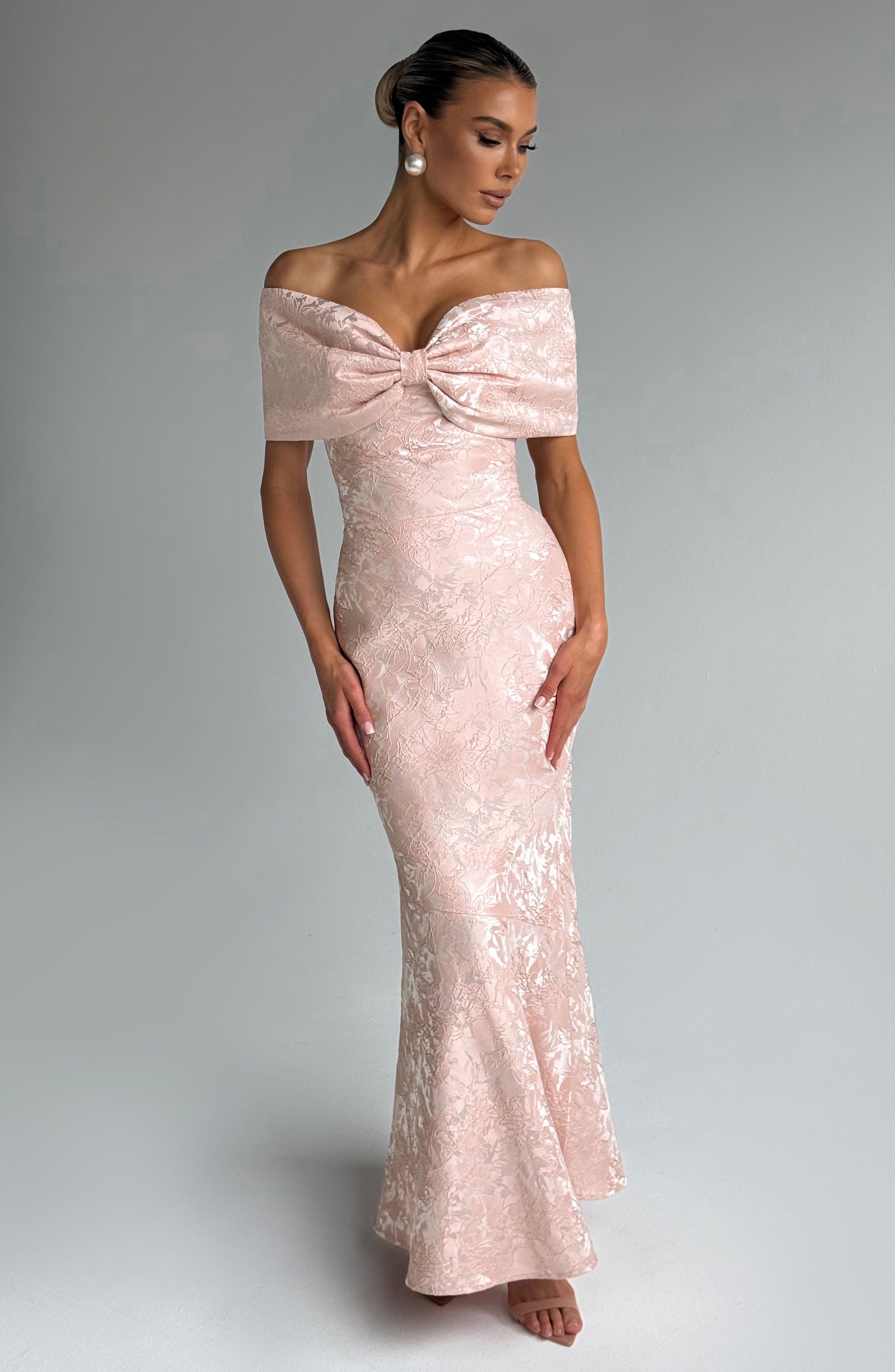 Emberly Maxi Dress - Soft Peach Dress Babyboo Fashion Premium Exclusive Design