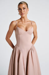 Emerson Midi Dress - Clay Dress Babyboo Fashion Premium Exclusive Design