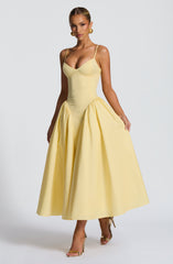 Emerson Midi Dress - Lemon Dress Babyboo Fashion Premium Exclusive Design