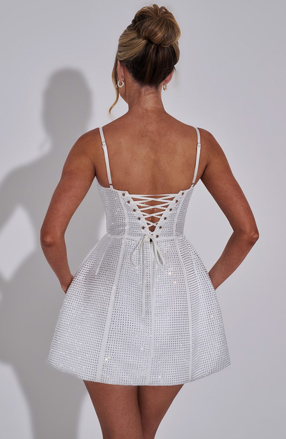 Emma Mini Dress - Ivory Dress Babyboo Fashion Premium Exclusive Design