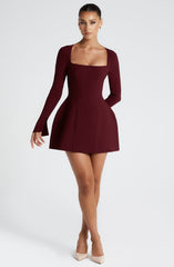 Esme Mini Dress - Cherry Lacquer Dress Babyboo Fashion Premium Exclusive Design