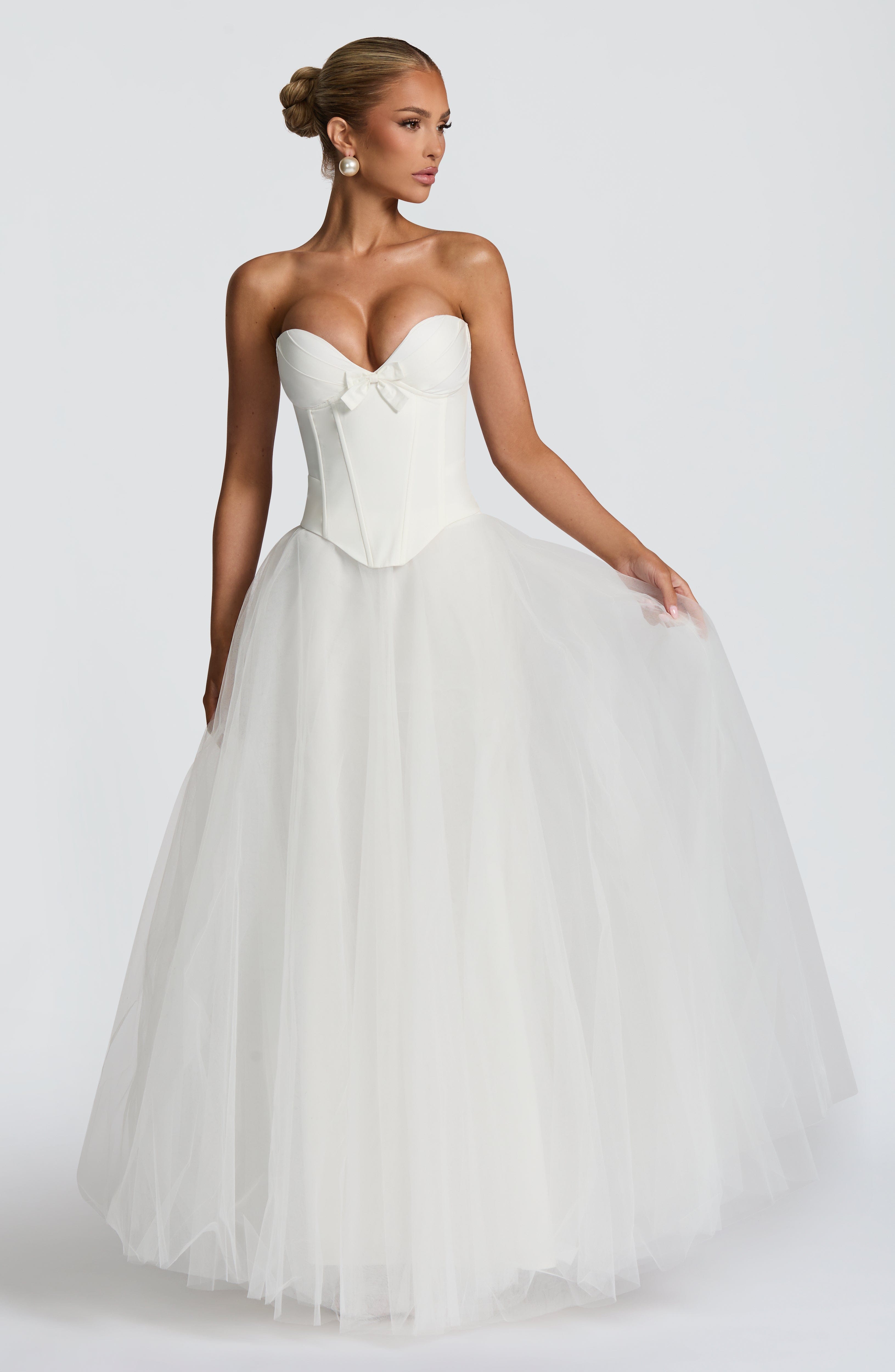 Ethel Maxi Skirt - Ivory Skirt Babyboo Fashion Premium Exclusive Design