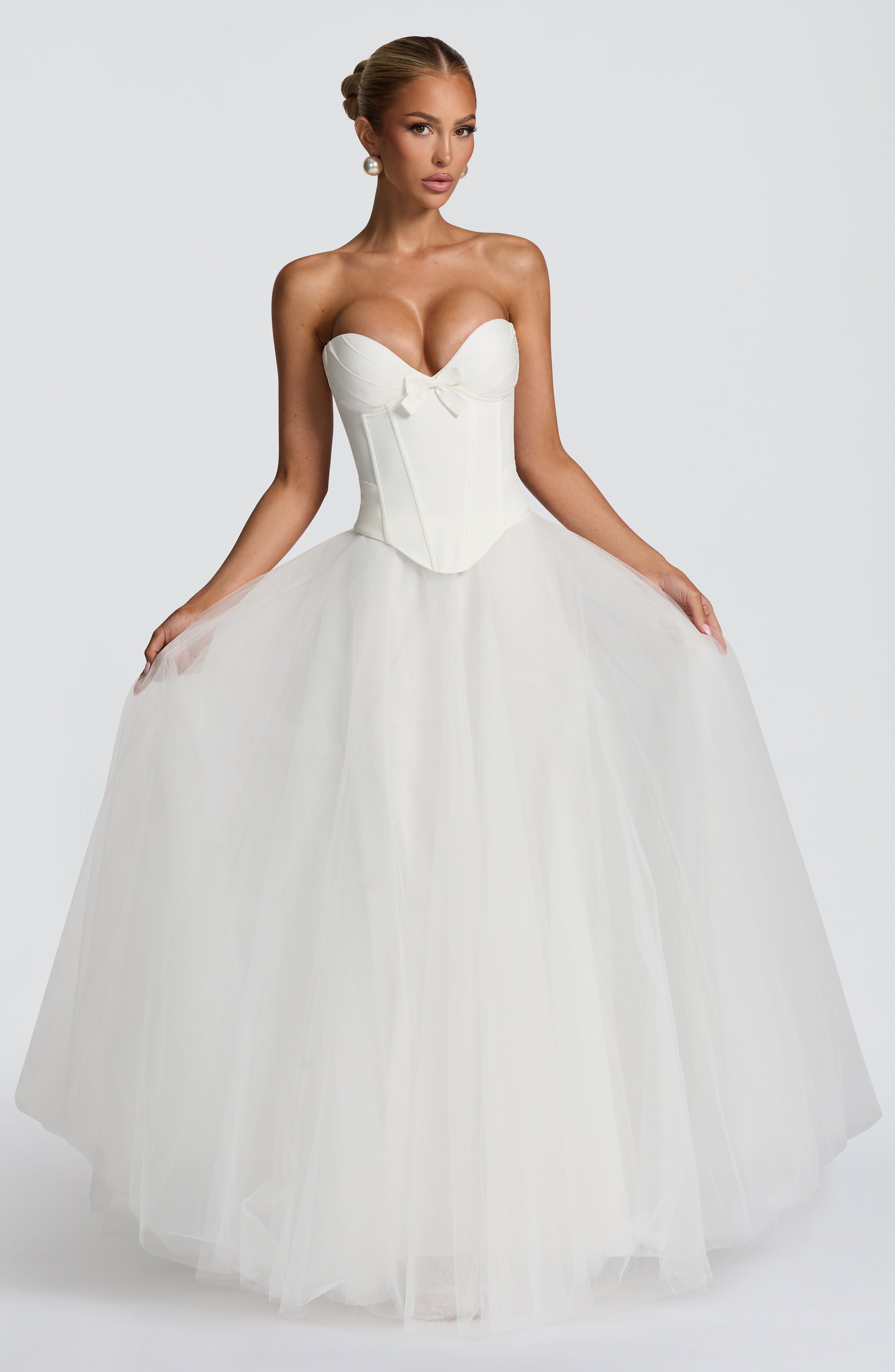 Ethel Maxi Skirt - Ivory Skirt Babyboo Fashion Premium Exclusive Design