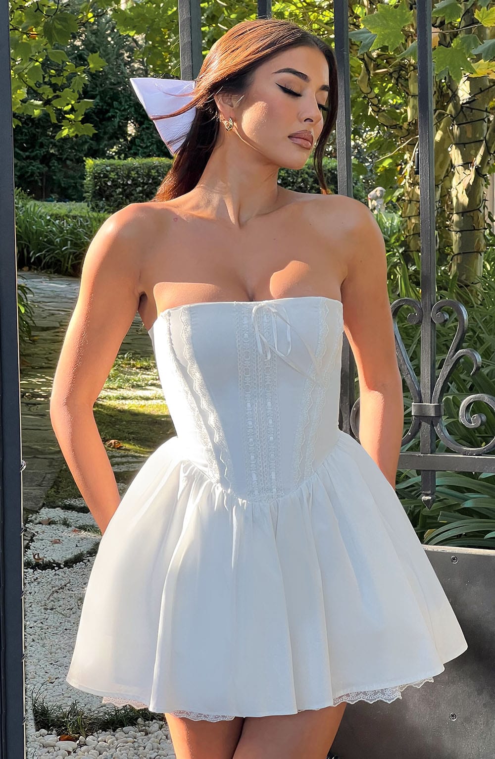 Evie Mini Dress - Ivory Dress Babyboo Fashion Premium Exclusive Design