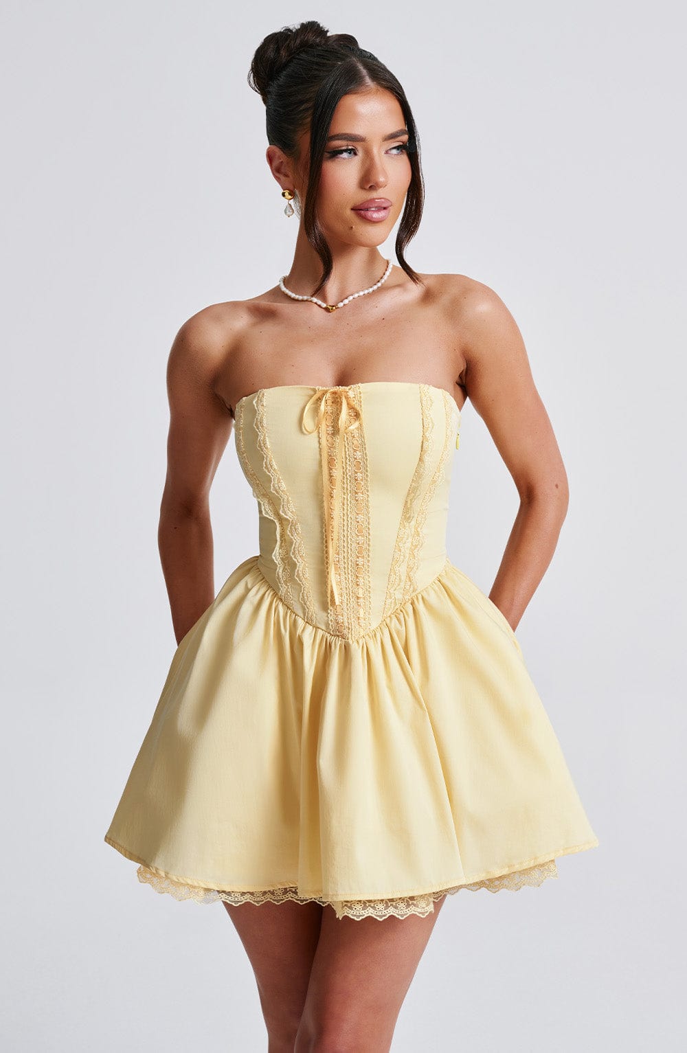 Evie Mini Dress - Lemon Dress Babyboo Fashion Premium Exclusive Design