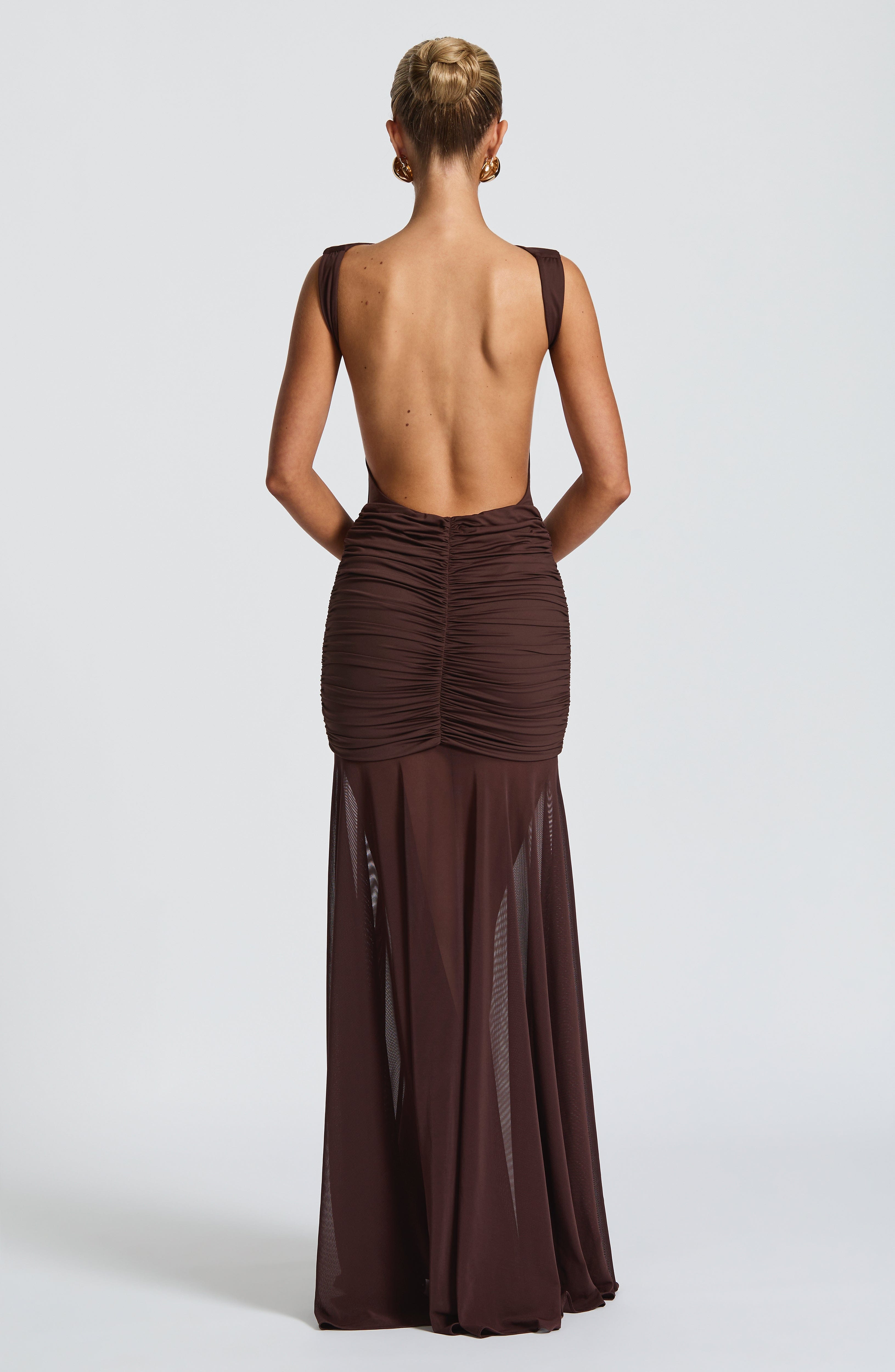 Fae Maxi Skirt - Plum Brown Skirt Babyboo Fashion Premium Exclusive Design