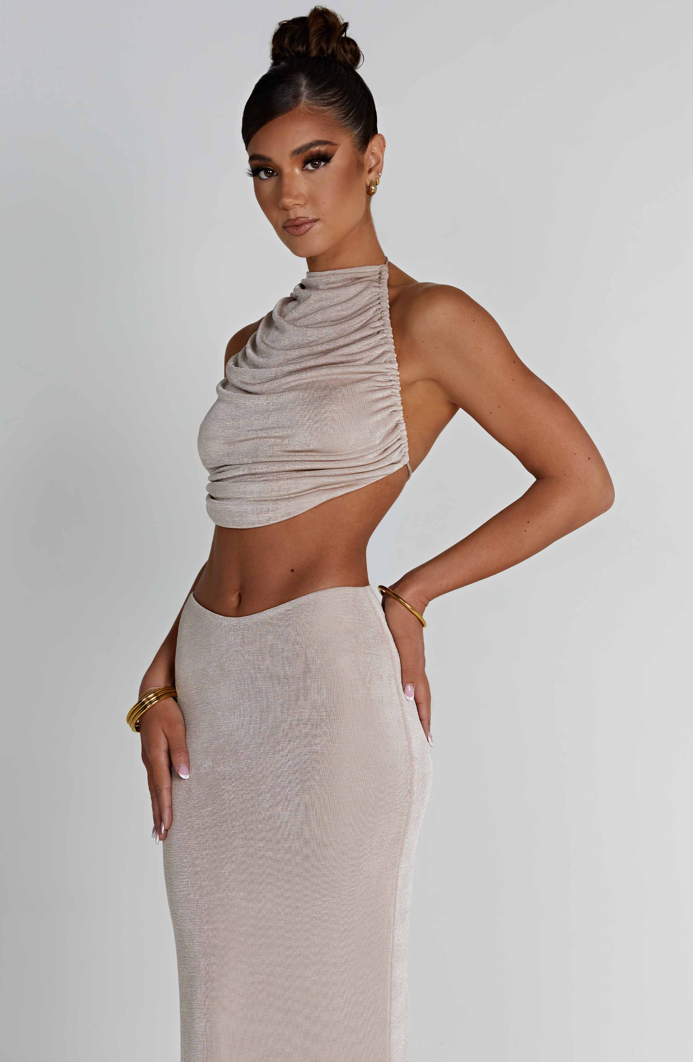 Fifi Top - Champagne Tops Babyboo Fashion Premium Exclusive Design