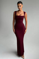 Helena Maxi Dress - Cherry Lacquer Dress Babyboo Fashion Premium Exclusive Design