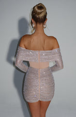 Hydra Mini Dress - Nude Dress Babyboo Fashion Premium Exclusive Design