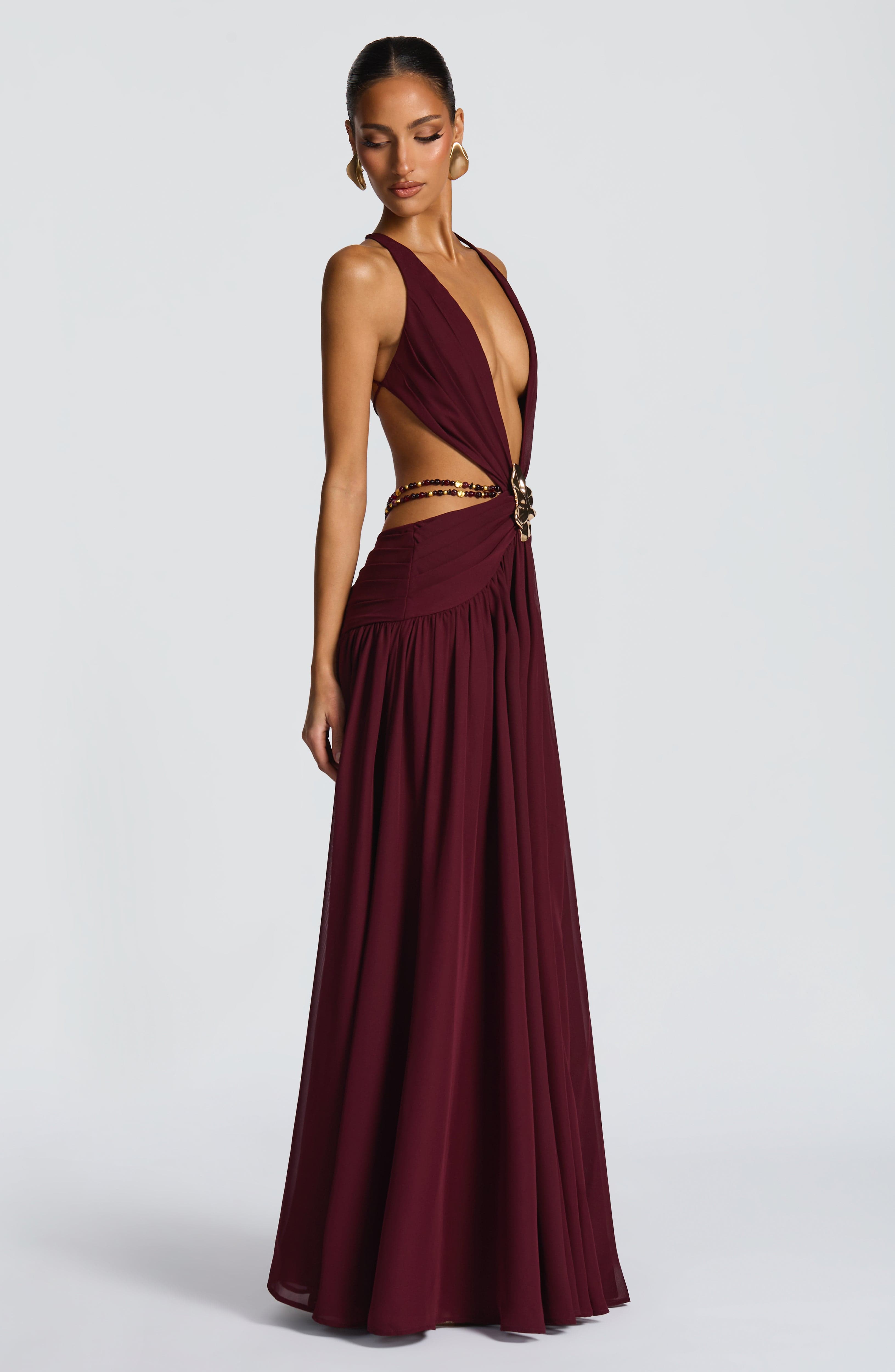 Indianna Maxi Dress - Cherry Lacquer Dress Babyboo Fashion Premium Exclusive Design