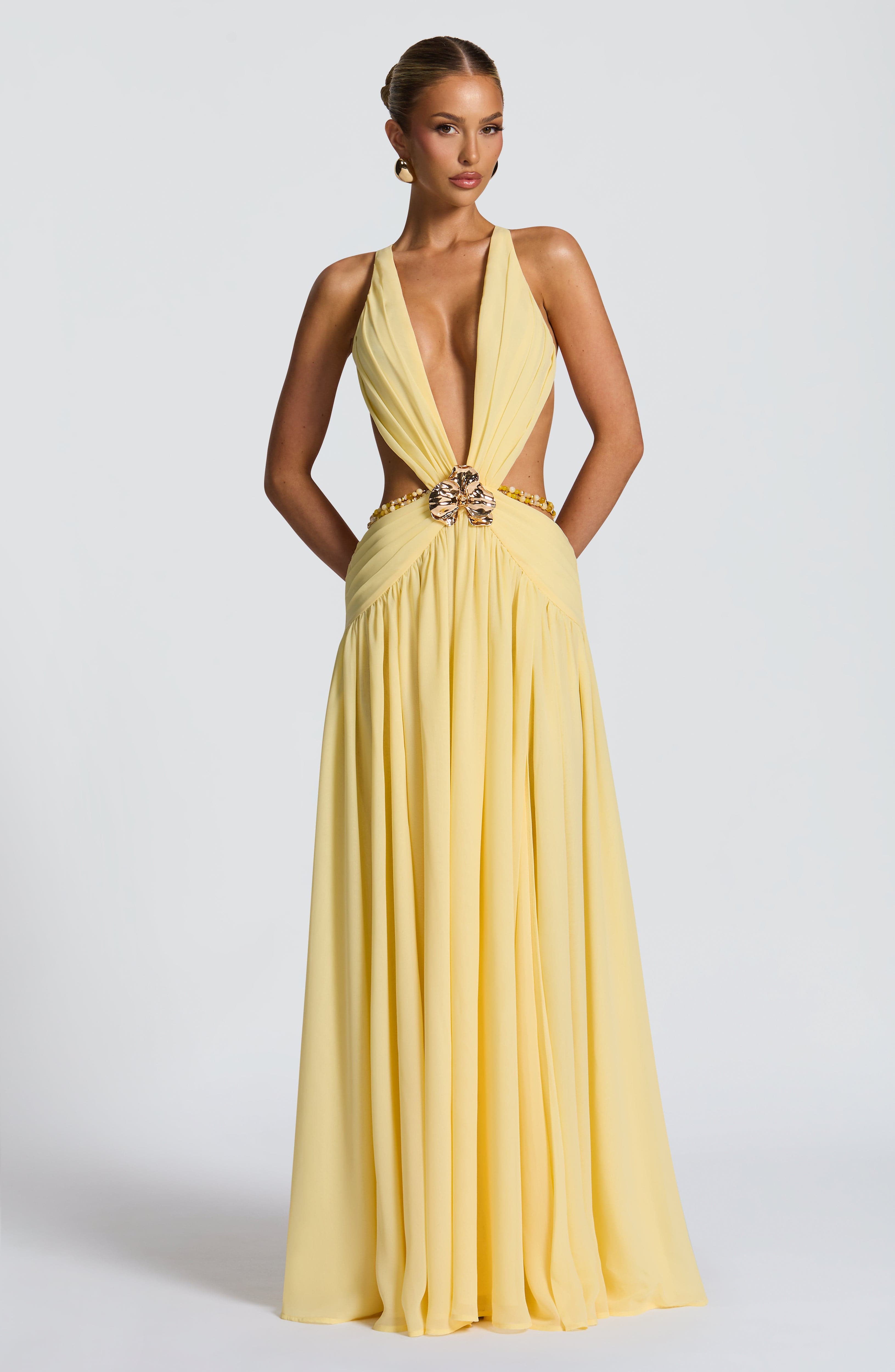 Indianna Maxi Dress - Lemon Dress Babyboo Fashion Premium Exclusive Design