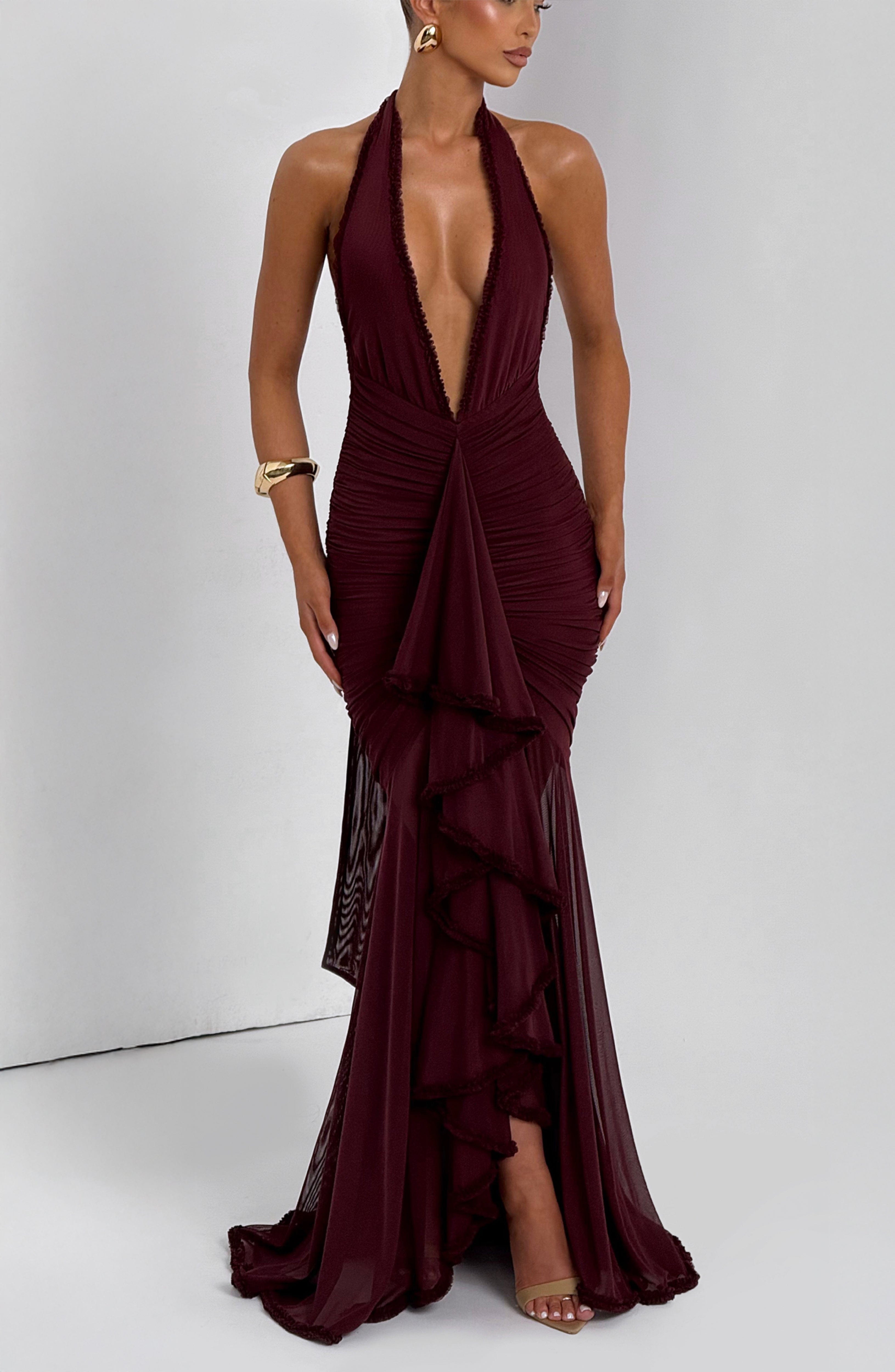 Janessa Maxi Dress - Cherry Lacquer Dress Babyboo Fashion Premium Exclusive Design