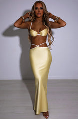 Jasmyn Maxi Skirt - Lemon Babyboo Fashion Premium Exclusive Design