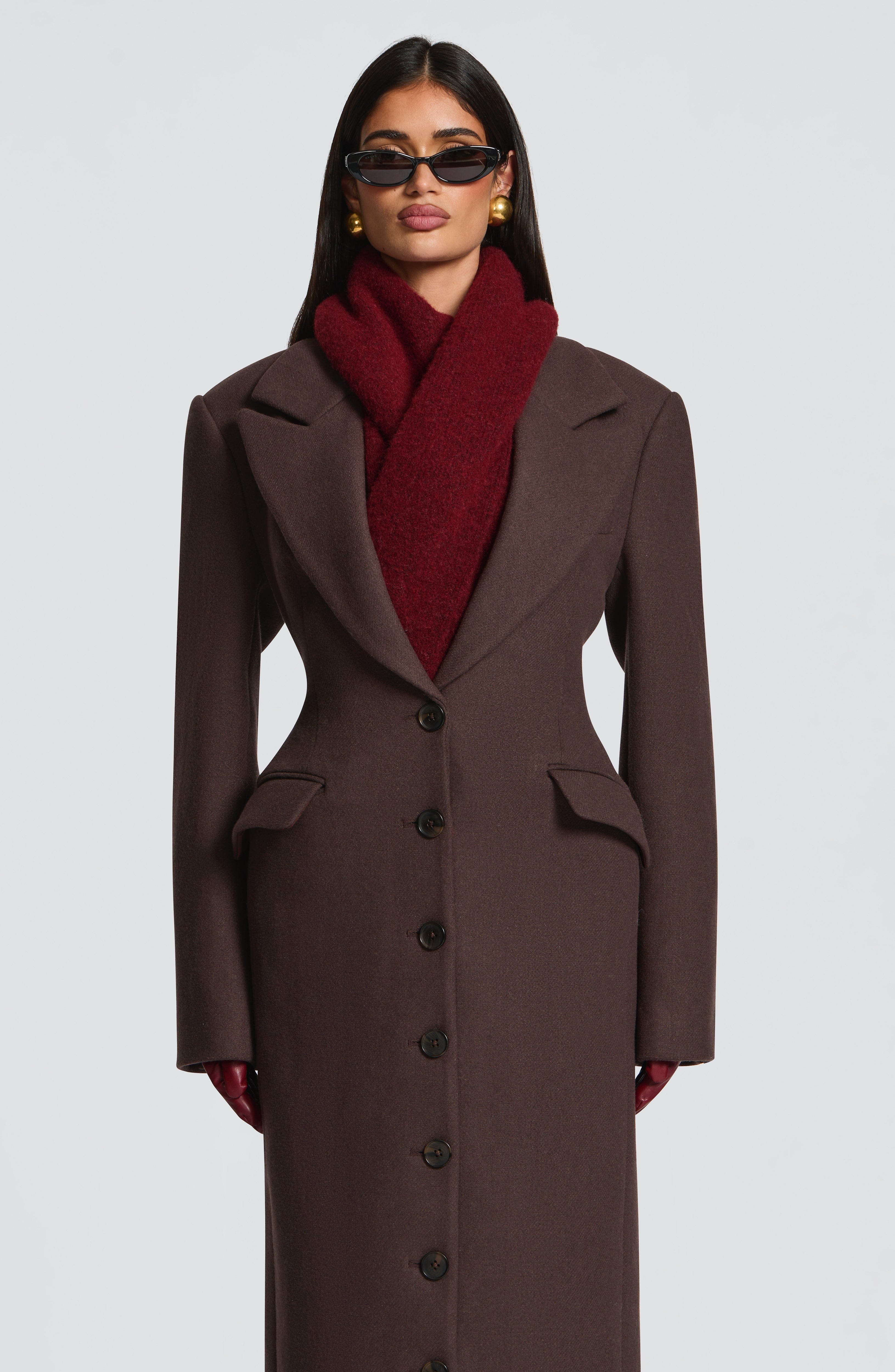 Jeanie Scarf - Burgundy Accessories ONE SIZE Babyboo Fashion Premium Exclusive Design