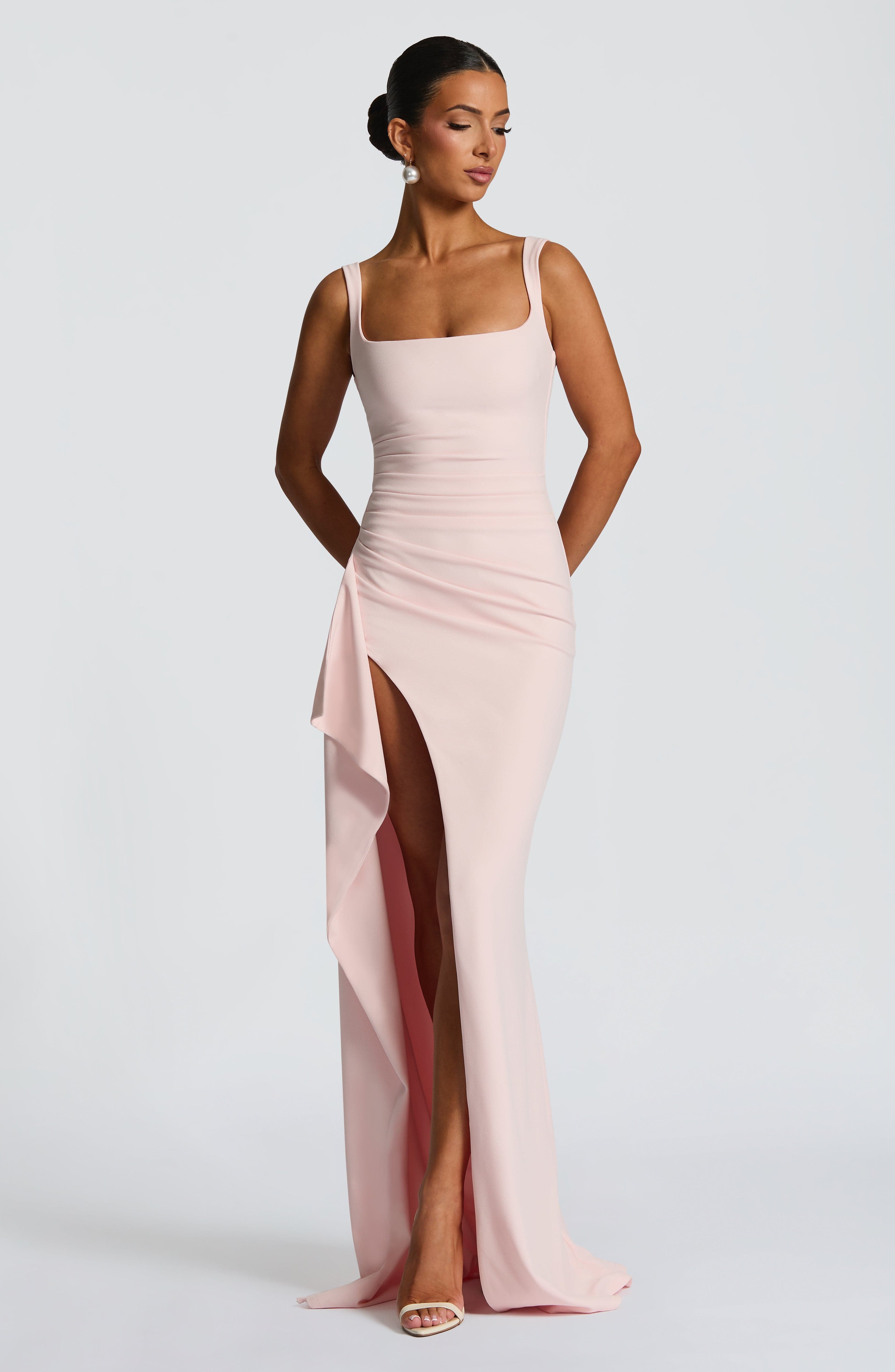Katana Maxi Dress - Blush Dress Babyboo Fashion Premium Exclusive Design