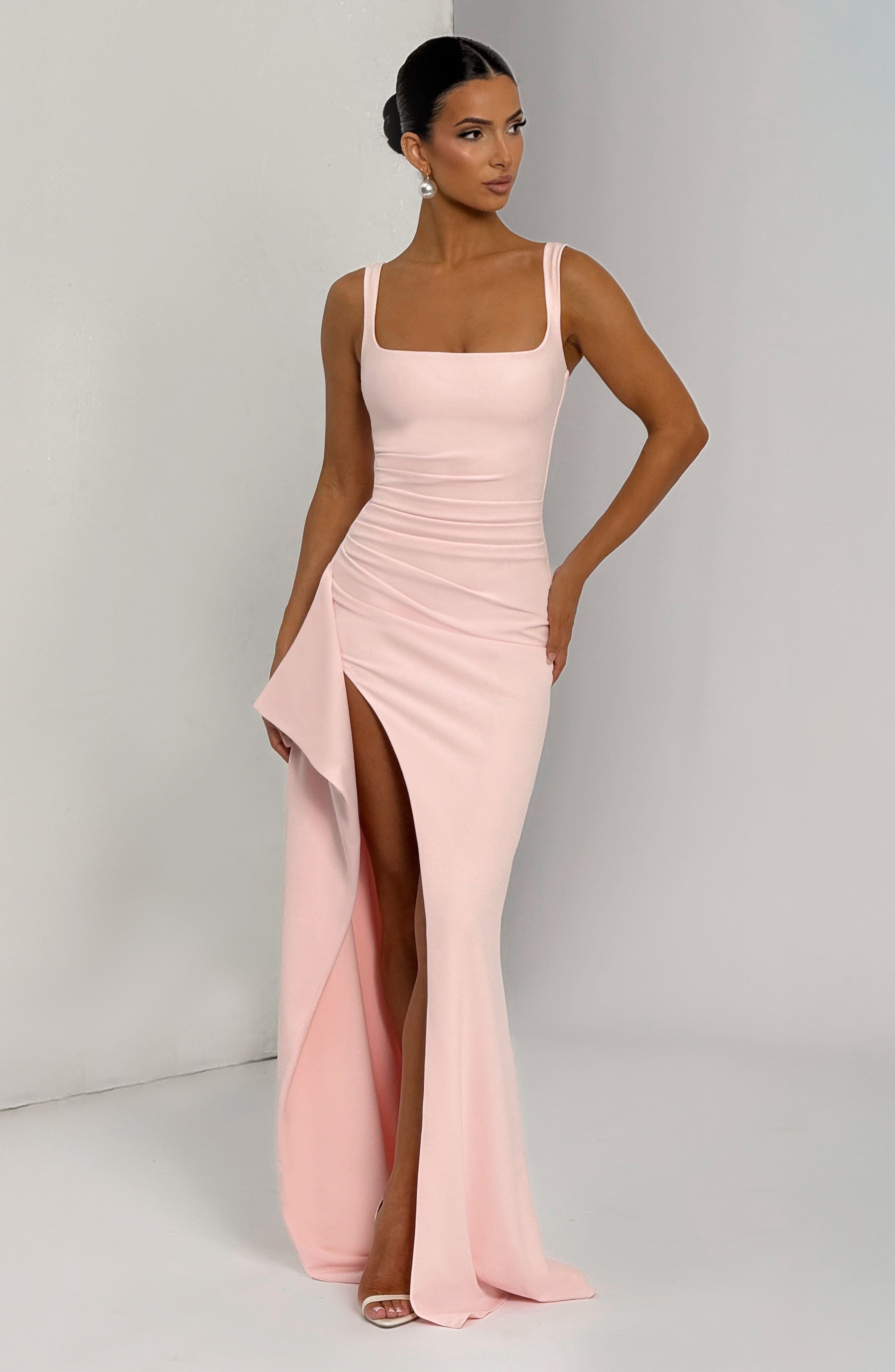 Katana Maxi Dress - Blush Dress Babyboo Fashion Premium Exclusive Design