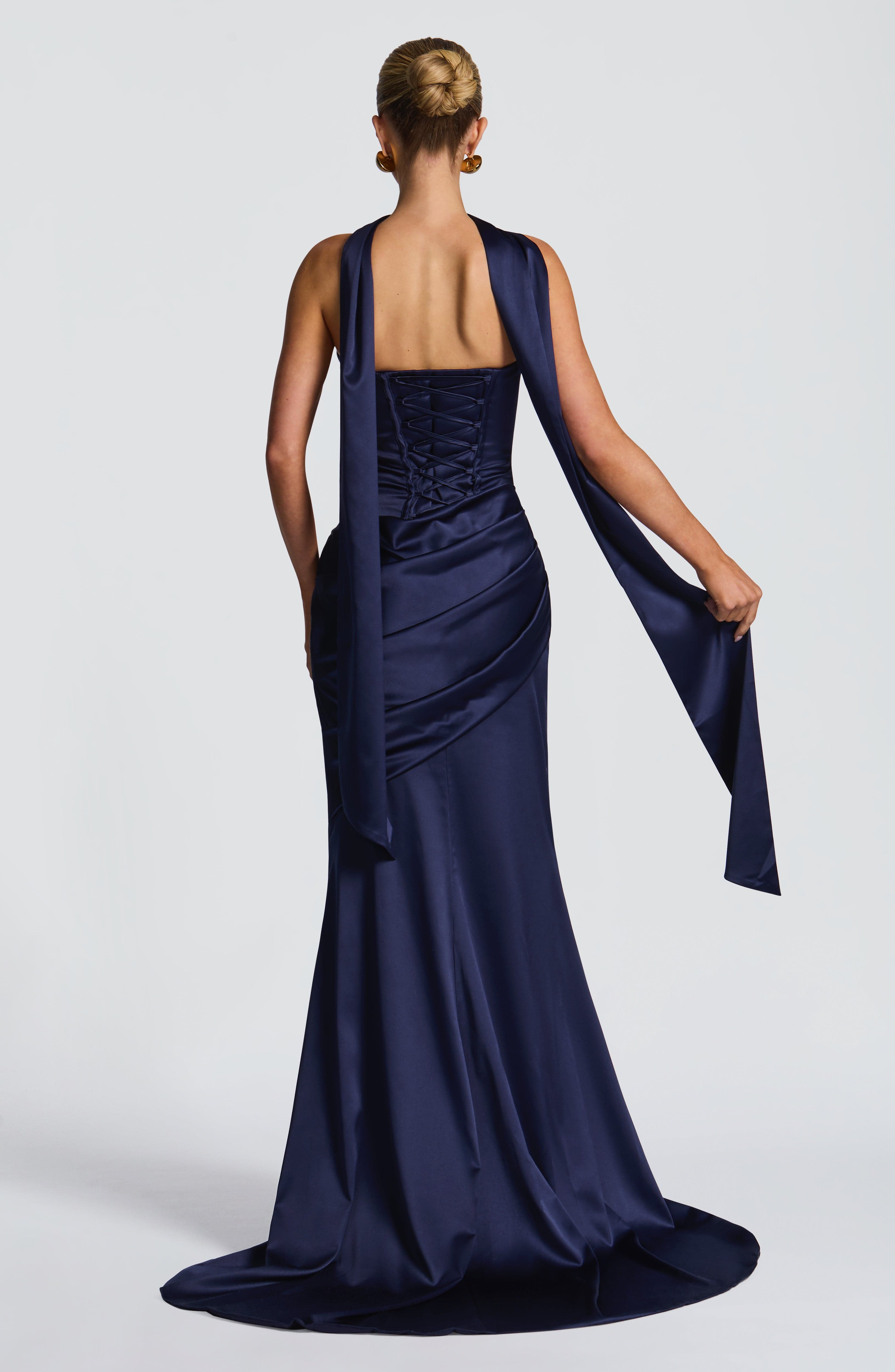 Kensington Maxi Dress - Navy Dress Babyboo Fashion Premium Exclusive Design