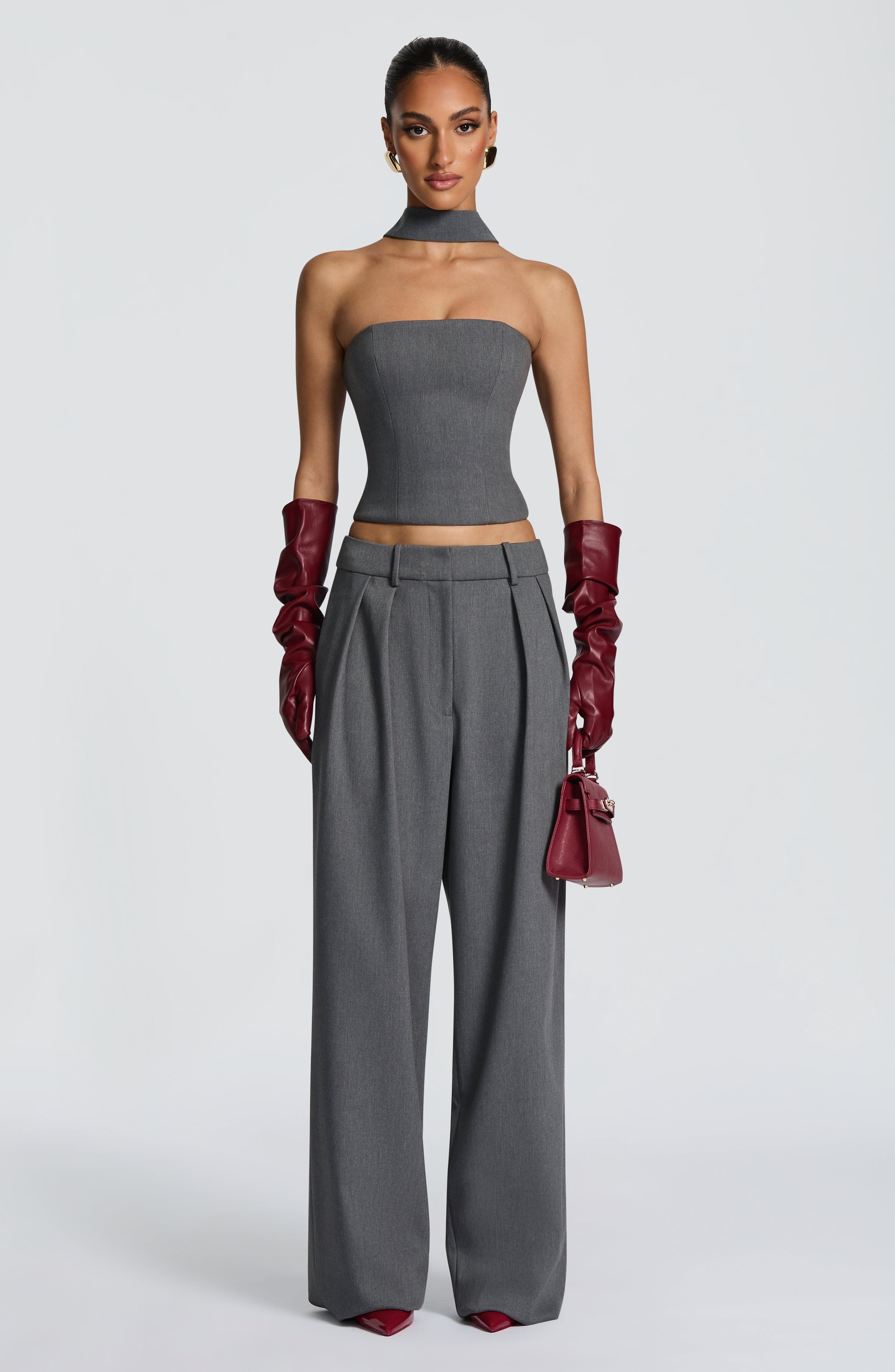 Kerry Top - Grey Marl Tops Babyboo Fashion Premium Exclusive Design