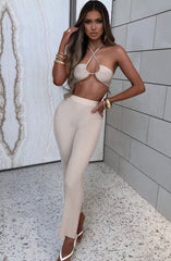Kyana Crop - Beige Top Babyboo Fashion Premium Exclusive Design