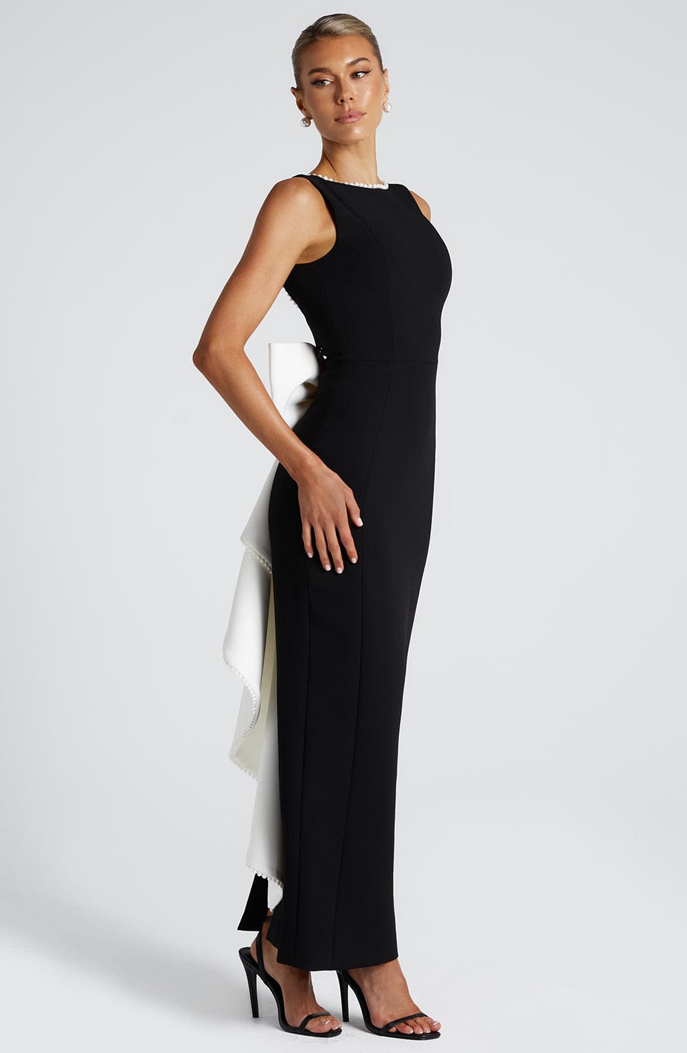 Lana Midaxi - Black/White Dress Babyboo Fashion Premium Exclusive Design