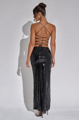 Larisa Maxi Skirt - Black Skirt Babyboo Fashion Premium Exclusive Design