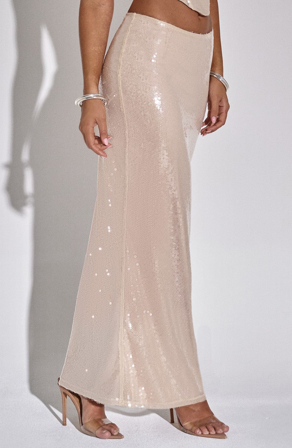 Larisa Maxi Skirt - Nude Skirt Babyboo Fashion Premium Exclusive Design