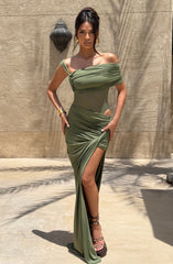 Lisette Bodysuit - Khaki Bodysuits Babyboo Fashion Premium Exclusive Design