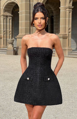 Lottie Mini Dress - Black Dress XS Babyboo Fashion Premium Exclusive Design