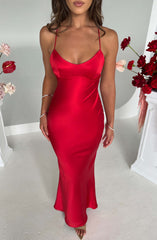 Malika Maxi Dress - Red Dress Babyboo Fashion Premium Exclusive Design