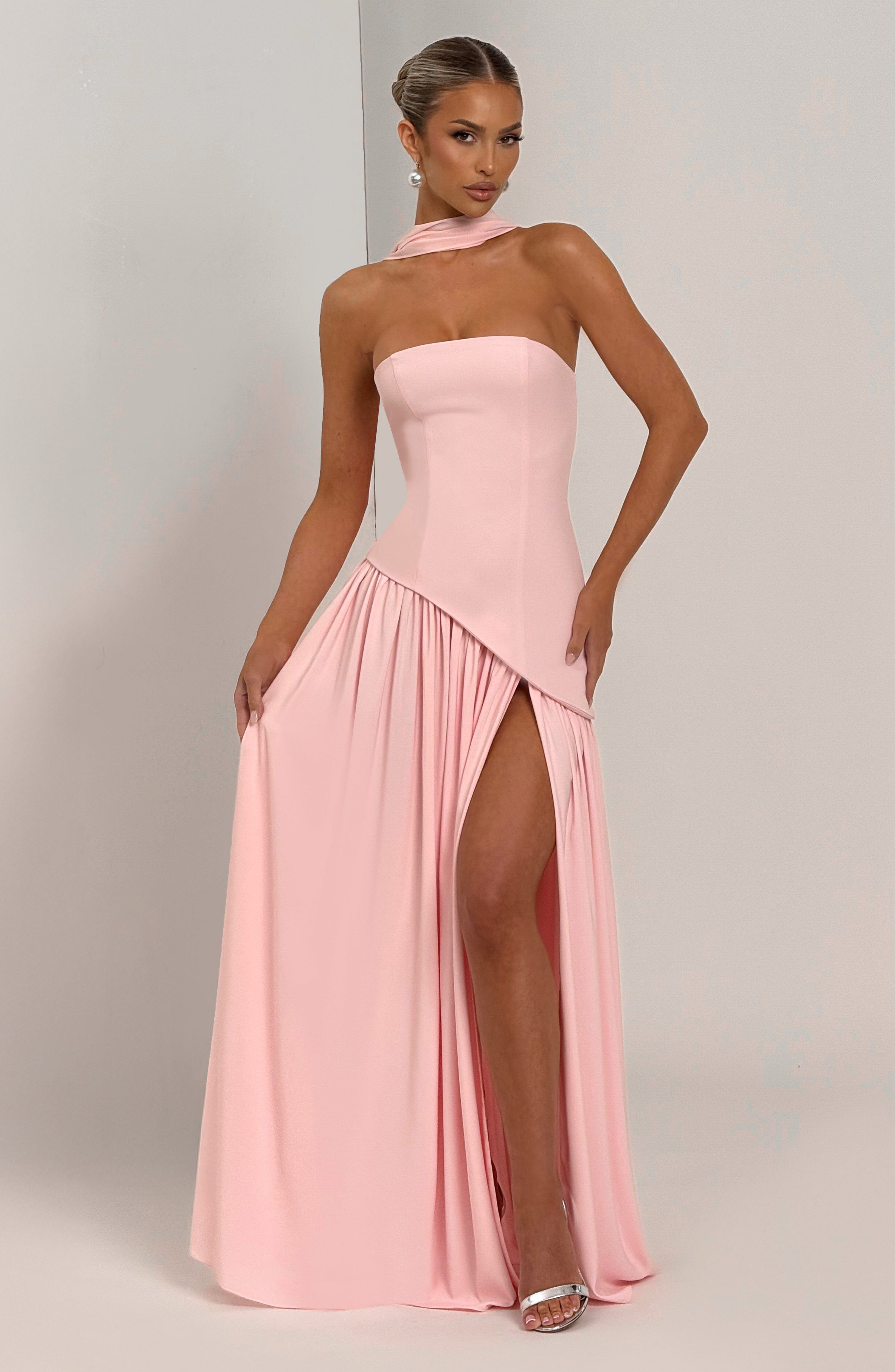 Maliyah Maxi Dress - Blush Dress Babyboo Fashion Premium Exclusive Design