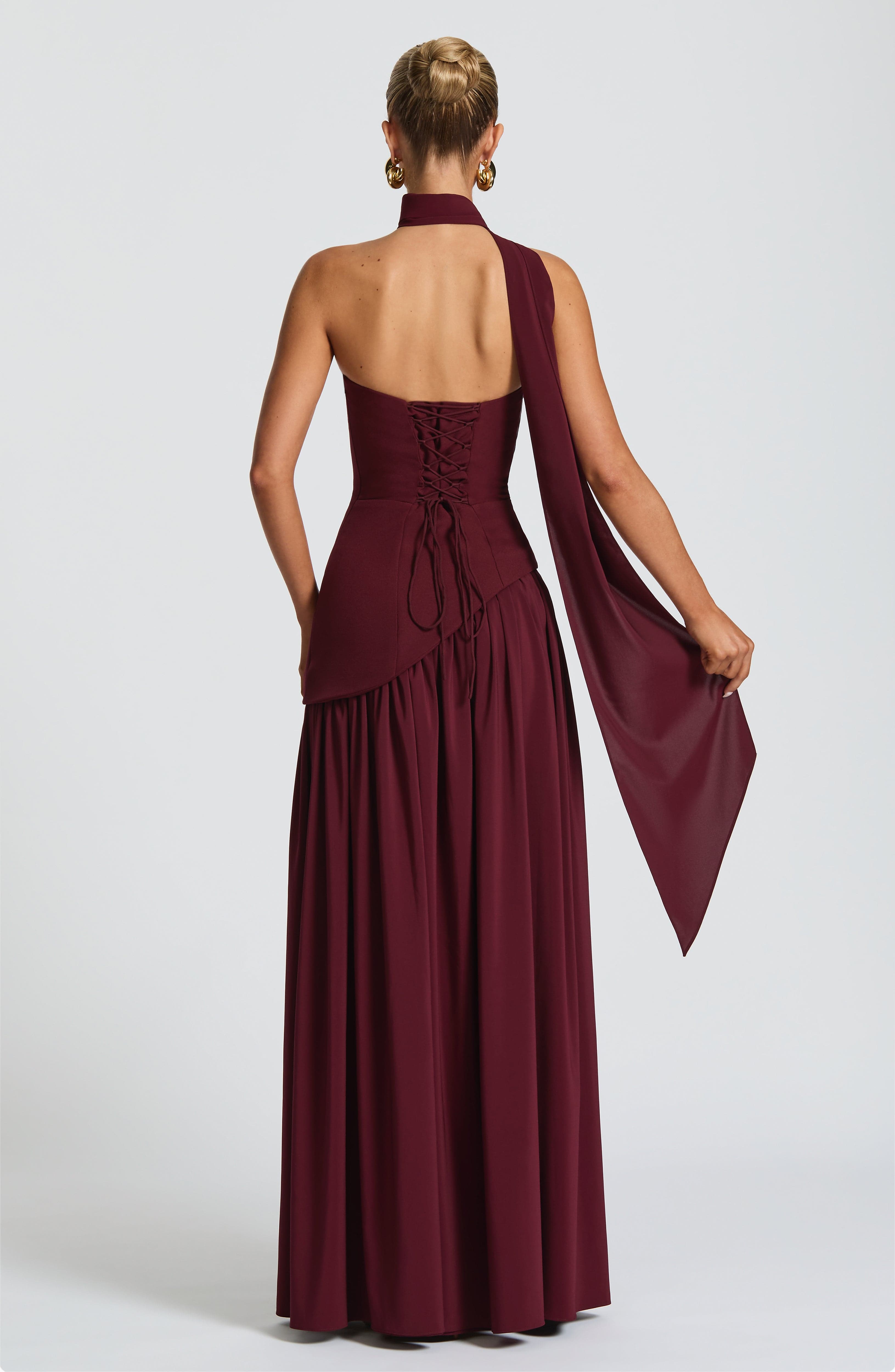 Maliyah Maxi Dress - Cherry Lacquer Dress Babyboo Fashion Premium Exclusive Design