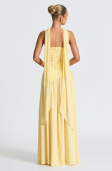 Maliyah Maxi Dress - Lemon Dress Babyboo Fashion Premium Exclusive Design