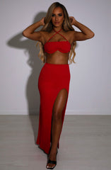 Mariana Maxi Skirt - Red Babyboo Fashion Premium Exclusive Design