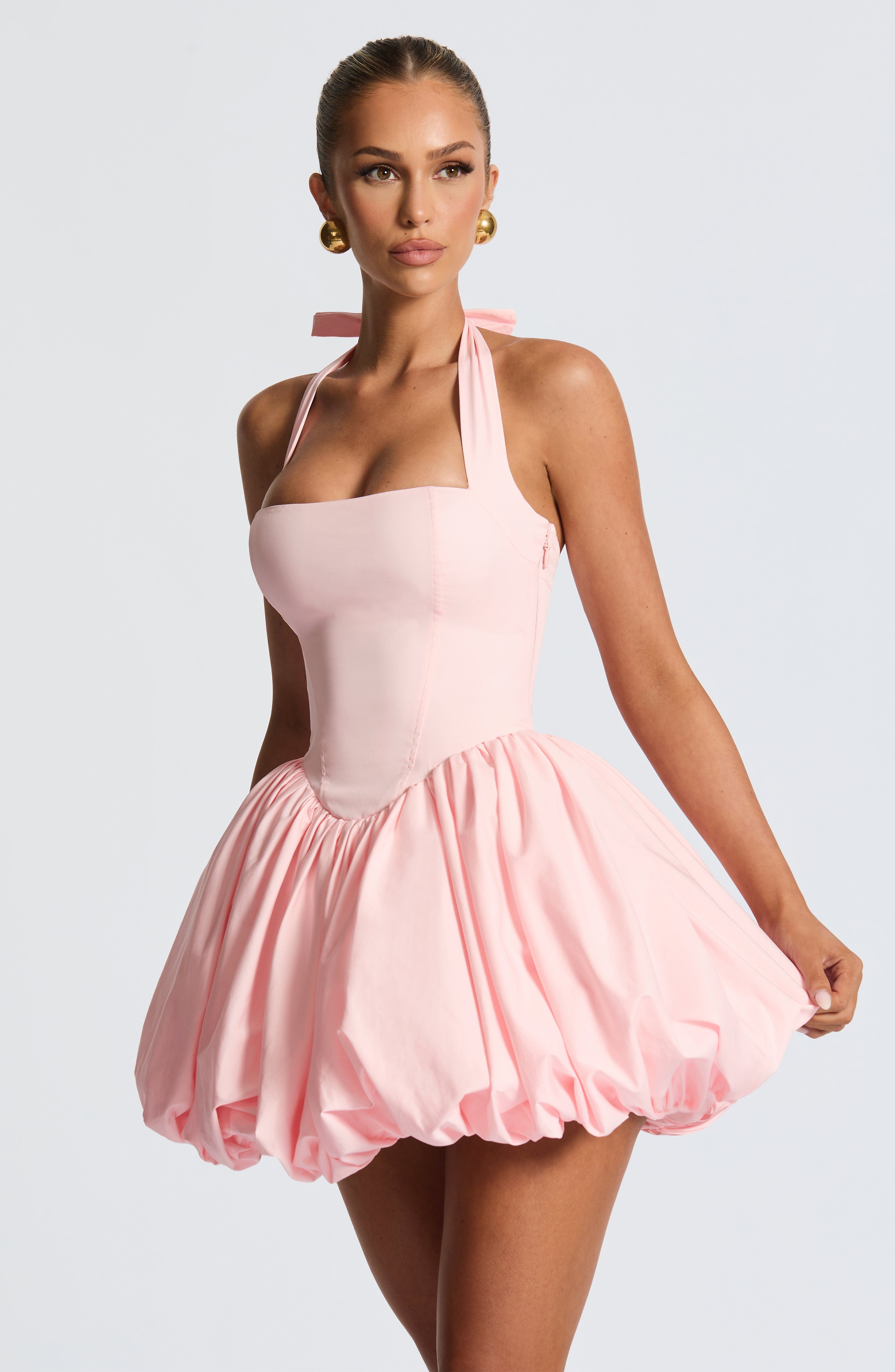 Maricia Mini Dress - Blush Dress Babyboo Fashion Premium Exclusive Design