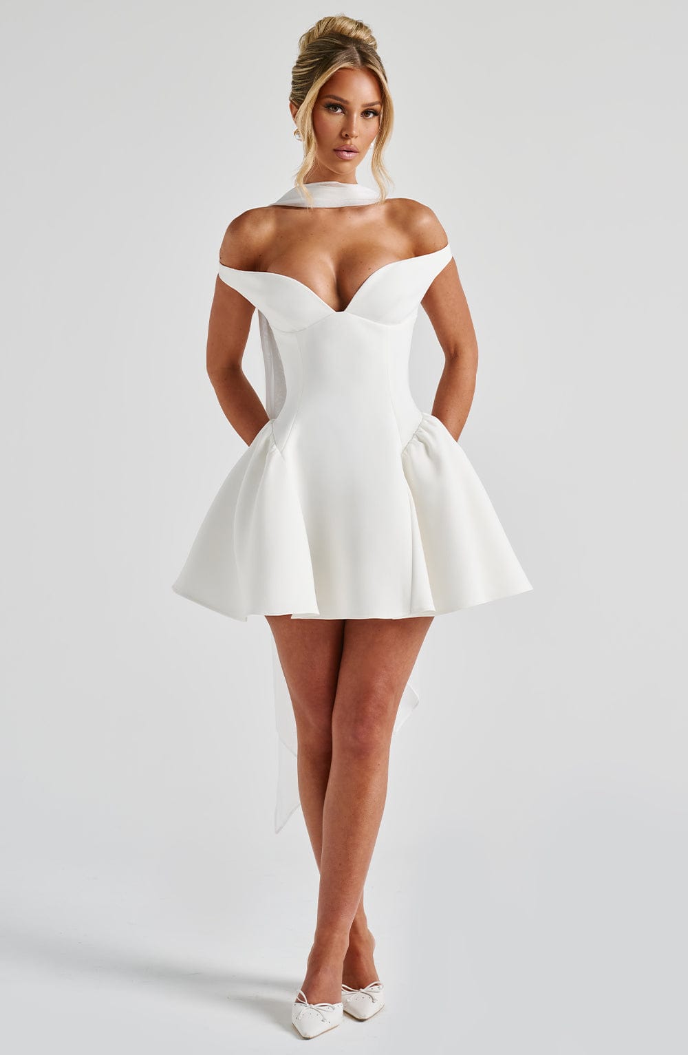 Marla Mini Dress - Ivory Dress Babyboo Fashion Premium Exclusive Design