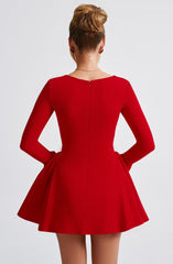 Megan Mini Dress - Red Dress Babyboo Fashion Premium Exclusive Design