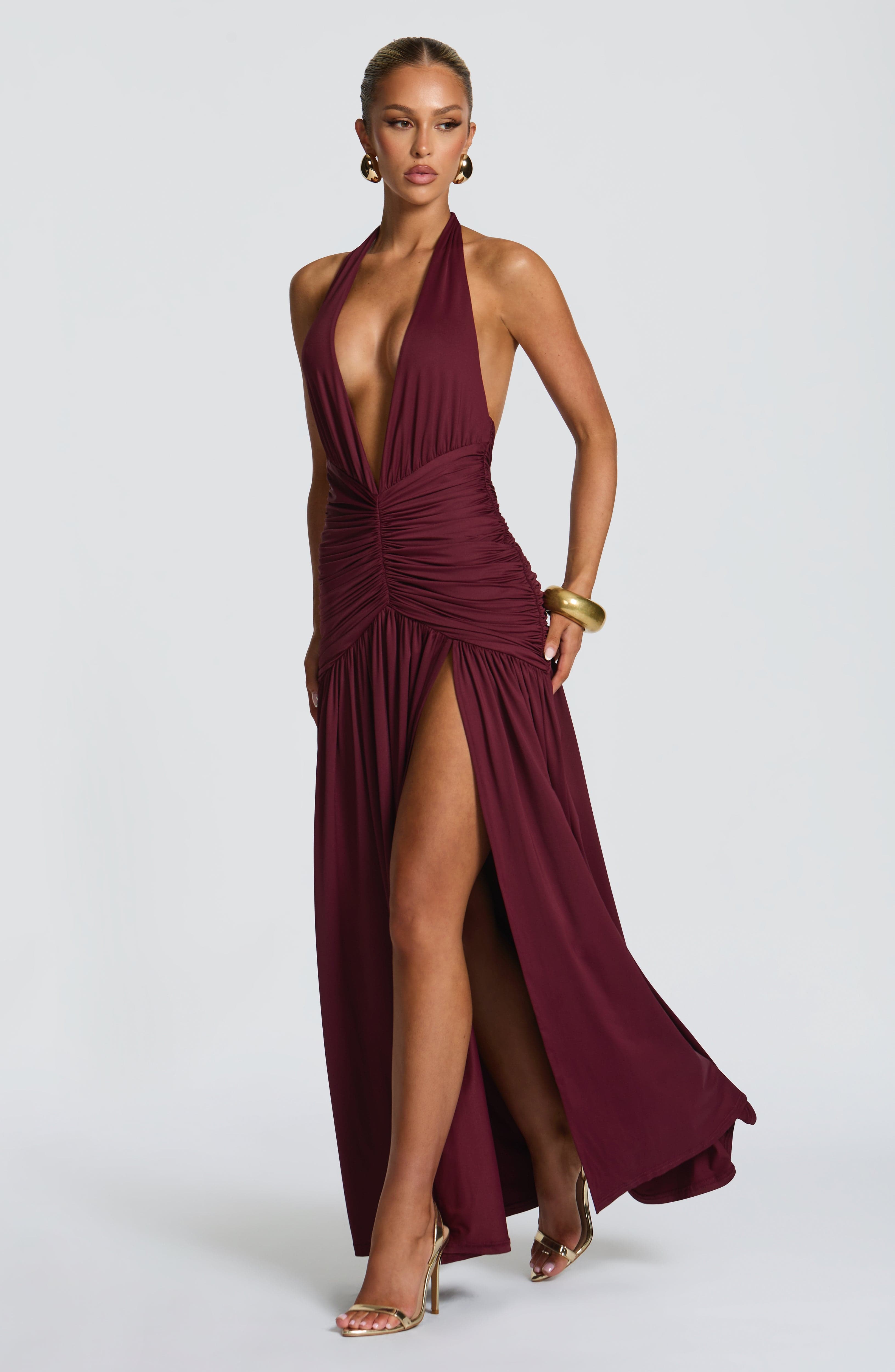 Melania Maxi Dress - Cherry Lacquer Dress Babyboo Fashion Premium Exclusive Design